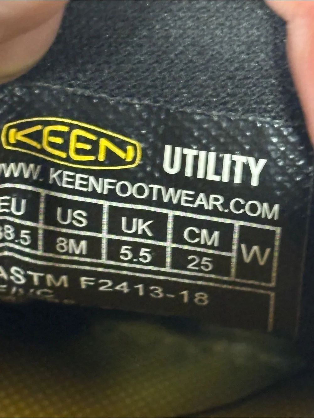 Keen Women's‎ Vista Energy Black ESD Safety Toe Work Shoes Size 8